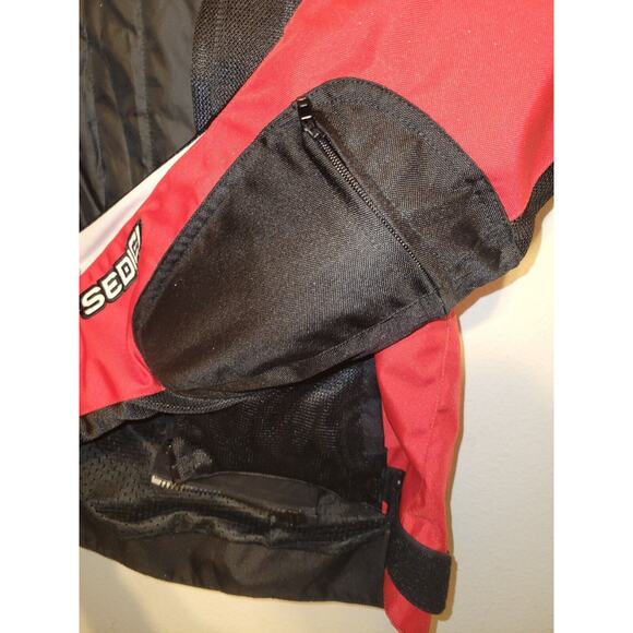SEDICI Mesh Motorcycle Jacket With Liner Black Red White L2 Protection Medium - Picture 9 of 12